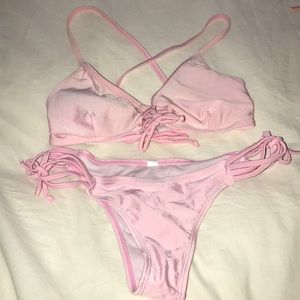 Baby pink bikini